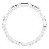 14K White 5/8 CTW Natural Diamond Anniversary Band