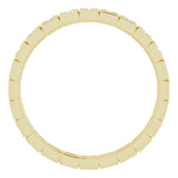 14K Yellow 1/2 CTW Natural Diamond Eternity Band Size 7