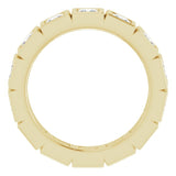 14K Yellow 2 1/4 CTW Natural Diamond Eternity Band Size 7