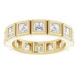 14K Yellow 2 1/4 CTW Natural Diamond Eternity Band Size 7