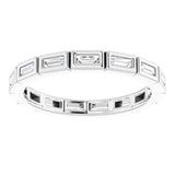14K White 1/3 CTW Diamond Eternity Band