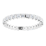 Platinum 3/4 CTW Natural Diamond Eternity Band Size 7