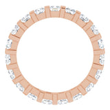 14K Rose 1 1/2 CTW Natural Diamond Eternity Band Size 7