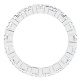 Platinum 1 7/8 CTW Natural Diamond Eternity Band Size 7
