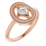 14K Rose Gold 1/3 CTW Natural Diamond Ring