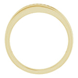 14K Yellow .03 CTW Natural Diamond Band