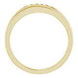 14K Yellow 1/8 CTW Natural Diamond Band