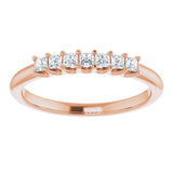 14K Rose 1/4 CTW Natural Diamond Anniversary Band