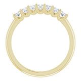 14K Yellow 1/2 CTW Natural Diamond Anniversary Band