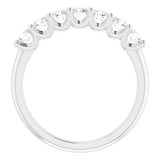 14K White 5/8 CTW Natural Diamond Anniversary Band
