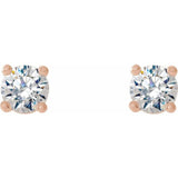 14K Rose 1/3 CTW Natural Diamond Cocktail-Style Earrings