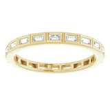 14K Yellow 1/4 CTW Diamond Eternity Band