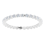 14K White 1/2 CTW Natural Diamond Eternity Band Size 5