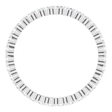 Platinum 1/2 CTW Natural Diamond Eternity Band Size 5