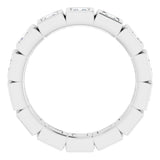 Platinum 1 1/3 CTW Natural Diamond Eternity Band Size 5