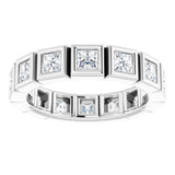 Platinum 1 1/3 CTW Natural Diamond Eternity Band Size 5