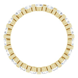 14K Yellow 9/10 CTW Natural Diamond Eternity Band Size 5