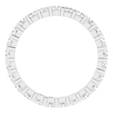 14K White 7/8 CTW Natural Diamond Eternity Band Size 5