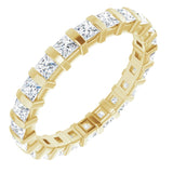 14K Yellow 1 1/8 CTW Natural Diamond Eternity Band Size 5