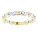 14K Yellow 1 1/8 CTW Natural Diamond Eternity Band Size 5