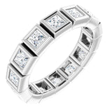 14K White 1 1/3 CTW Natural Diamond Eternity Band Size 5
