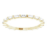 14K Yellow 3/8 CTW Natural Diamond Eternity Band Size 5