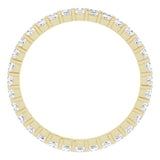 14K Yellow 3/4 CTW Natural Diamond Eternity Band Size 6