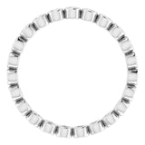 Platinum 1/3 CTW Natural Diamond Eternity Band Size 6