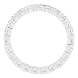 14K White 1 1/6 CTW Natural Diamond Eternity Band Size 6