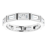 Platinum 1 CTW Diamond Eternity Band