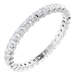 Platinum 3/4 CTW Natural Diamond Eternity Band Size 6