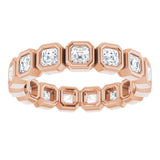 14K Rose 1 3/8 CTW Natural Diamond Eternity Band Size 6