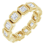 14K Yellow 2 CTW Natural Diamond Eternity Band Size 6