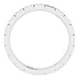 Platinum 5/8 CTW Natural Diamond Eternity Band Size 6