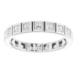 Platinum 5/8 CTW Natural Diamond Eternity Band Size 6