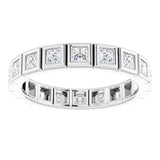 Platinum 9/10 CTW Natural Diamond Eternity Band Size 6