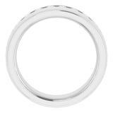 10K White 1 3/8 CTW Natural Diamond Band