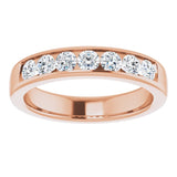 14K Rose 1 CTW Natural Diamond Band