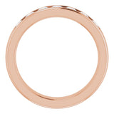 14K Rose 1 CTW Natural Diamond Band