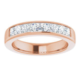 14K Rose 1 3/4 CTW Natural Diamond Band