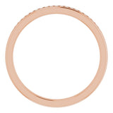14K Rose 1/6 CTW Natural Diamond Band