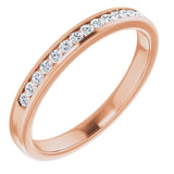 14K Rose 1/3 CTW Natural Diamond Band