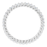 14K White 7/8 CTW Natural Diamond Eternity Band