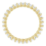 14K Yellow 1 1/2 CTW Natural Diamond Eternity Band Size 7