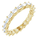 14K Yellow 9/10 CTW Natural Diamond Eternity Band Size 7