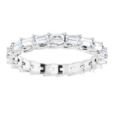 Platinum 9/10 CTW Natural Diamond Eternity Band Size 7