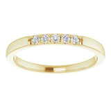 14K Yellow 1/10 CTW Natural Diamond Anniversary Band