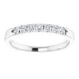 Platinum 1/5 CTW Natural Diamond Anniversary Band