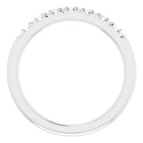 14K White 3/8 CTW Natural Diamond Anniversary Band