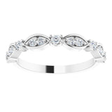 Platinum 1/3 CTW Natural Diamond Anniversary Band